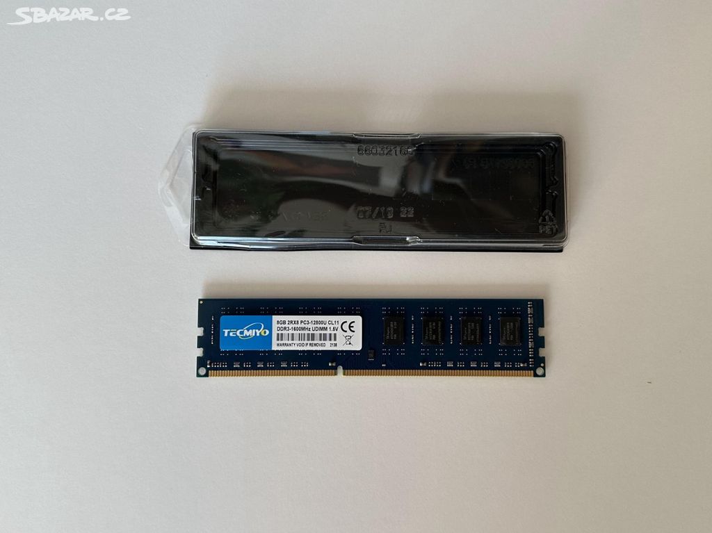 Nová Paměť RAM Tecmiyo DDR3 / 8GB / 1600MHz